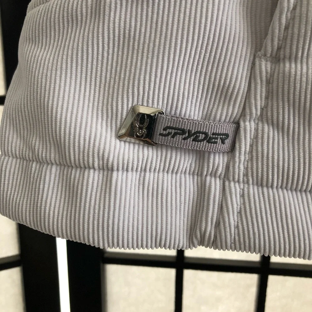 Spyder white zip-up hoodie jacket